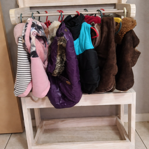 Pet clothing rack