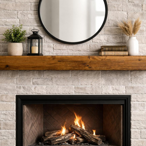 Fireplace mantlepiece